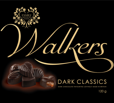 WALKERS BLACK 120g dezert horká čokoláda
