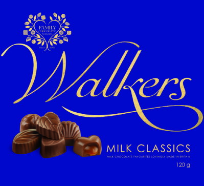 WALKERS BLUE 120g dezert mliečna čokoláda
