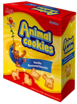 NEFIS ANIMAL COOKIES 250g vanilkové sušienky 