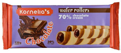 WAFERS ROLLERS 130g čokoládové trubičky