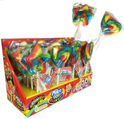 MIKE POP RAINBOW 30g ovocné lízatko (Balenie:20ks 1ks od 0.50eur)