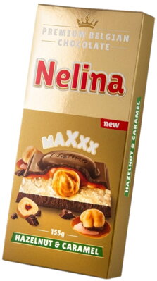 NELINA MAXXX 155g karamel/lieskové orechy čokoláda
