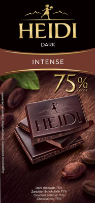HEIDI DARK 80g 75% tmavá čokoláda 