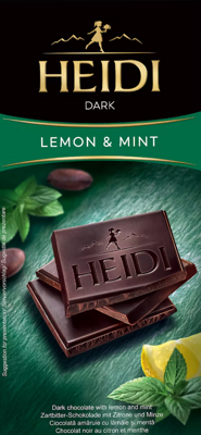 HEIDI DARK 80g citrónovo-mentolová čokoláda 