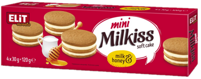 MILKISS MINI RED 120g medové koláčiky 