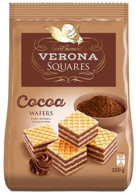 VERONA WAFERS 250g kakaové keksy