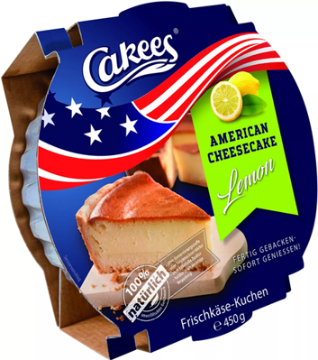 CAKEES AMERICAN 450g tvarohovo-citrónový koláč (exp.28/06/23)