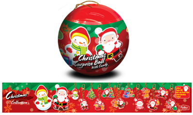 CHRISTMAS BALL 6g cukríky+prívesok