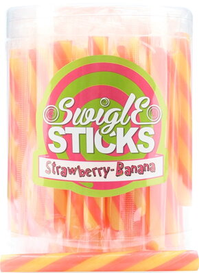 SWIGLE STICKS 10g banánovo-jahodové (balenie:50ks 1ks od 0,16eur)