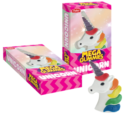 MEGA GUMMIES UNICORN 600g veľké želé (exp.11/12/23)