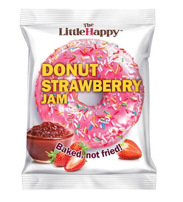 HAPPY DONUT CREAM 60g jahodový s náplňou (exp.09/07/2023)
