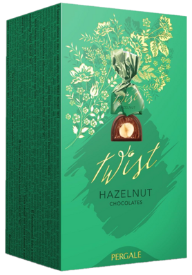 PERGALE TWIST HAZELNUT 161g lieskovoorieškový dezert