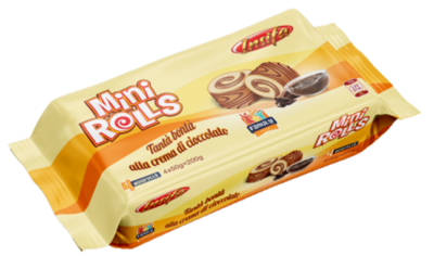 MINI ROLLS 180g čokoládové pečivo