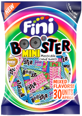 FINI BOOSTER MINI 150g ovocné žuvacie cukríky 