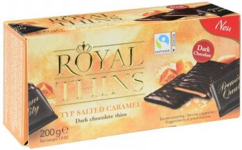 ROYAL THINS 200g karamelové čokoládky (exp.04/2024)