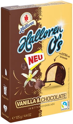 HALLOREN OS 125g čokoládovo-vanilkové pralinky