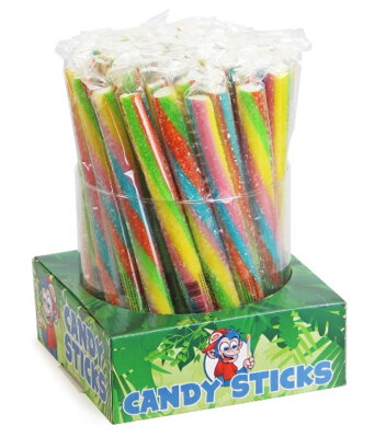 CANDY STICK 55g multicolor kyslý lízatko (balenie:45ks 1ks=0,99eur)