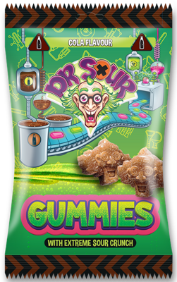 DR.SOUR GUMMIES 200g kyslé kolové cukríky