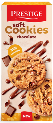 PRESTIGE SOFT COOKIES 120g čokoládové sušienky 