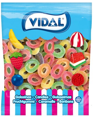 VIDAL MULTICOLOUR RING 1kg želé cukríky 