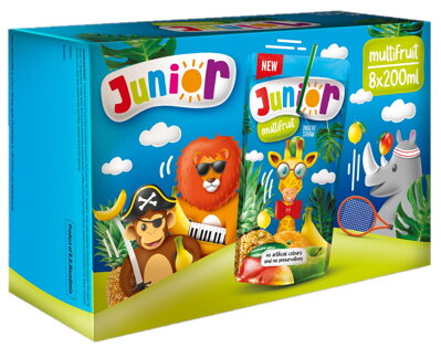 JUNIOR 200ml multivitamín (Balenie:8ks 1ks od 0,19eur)