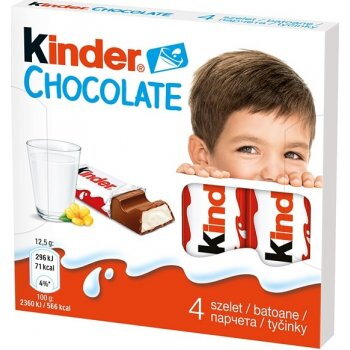 KINDER CHOCOLATE 50g mliečne čokoládky (exp.07/06/24)