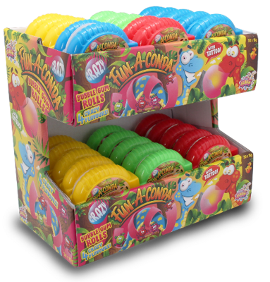 CONDA ROLL CRAZY 16g ovocné žuvačky (Balenie:30ks 1ks od 0,35eur)
