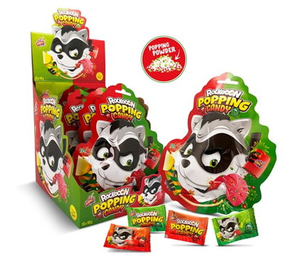 POPPING CANDY MELON/JAHODA 18g praskací prášok (Balenie:15ks 1ks od 0,75eur)