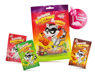 POPPING CANDY/LOLLY 55g praskaci prášok s lízatkom