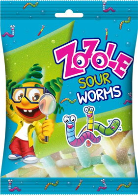 ZOZOLE SOUR WORMS 75g želé cukríky