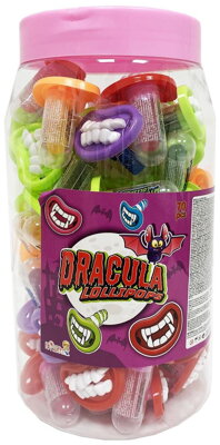 DRACULA LOLLIPOPS 4,5g lízatko s hračkou (Balenie:70ks 1ks od 0,20eur)