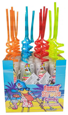 FUNNY STRAW POP 40g pohár s lízatkom (Balenie:20ks 1ks od 0,99eur)