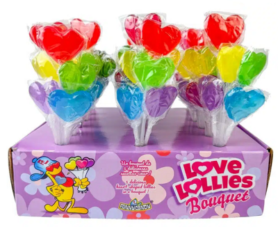 LOVE BOUQUET 50g lízatká (Balenie:18ks 1ks od 0,69eur)