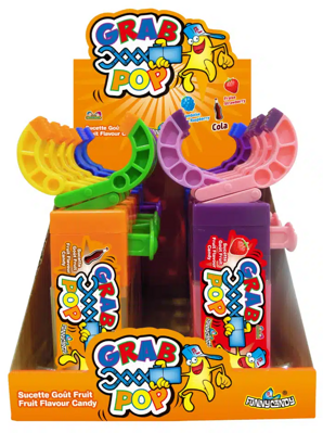 GRAB POP 12g hračka s cukríkmi (Balenie:12ks 1ks od 1,05eur)