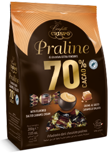 CRISPO PRALINE 70% 200g čokoládové bonbóny 