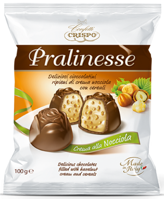 CRISPO PRALINESSE 100g orieškové bonbóny 