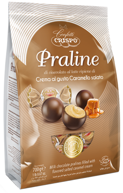 CRISPO PRALINE 700g karamelové bonbóny 