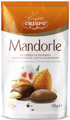 CRISPO MANDORLE 150g mandle v čokoláde