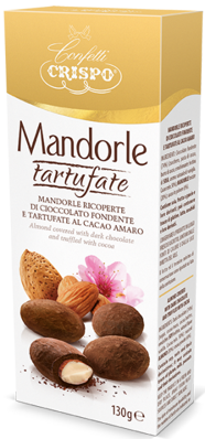 CRISPO TARTUFALE 130g mandle v čokoláde