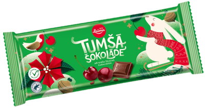 LAIMA ČOKOLÁDA 190g tmavá/višne/želé