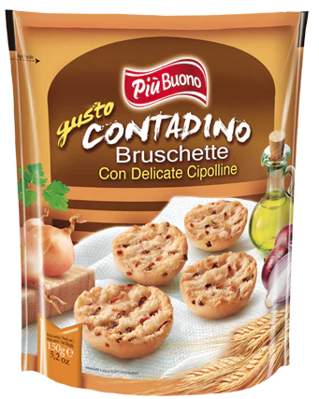 PIU BUONO BRUSCHETTE 150g cibuľové krekry 