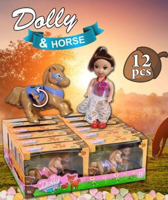DOLLY & HORSE 10g hračka+cukríky (balenie:12ks 1ks=1,65eur)