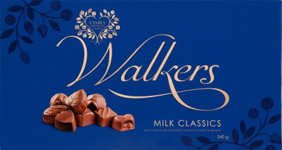 WALKERS BLUE 240g mliečna čokoláda mix
