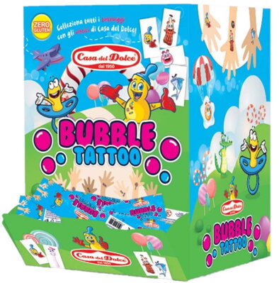 TATTOO BUBBLE GUM 6g žuvačky s tetovačkou (balenie:200ks 1ks od 0,11eur)