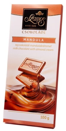 SZAMOS MANDULA 100g mliečna s mandľovým krémom