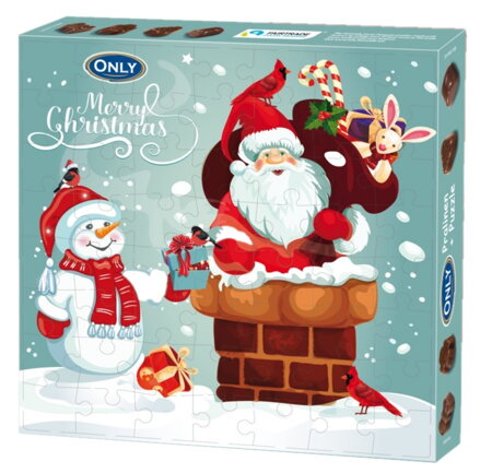 ONLY SANTA PUZZLE 120g dezert so skladačkou
