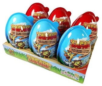 SAFARI EGG 20g cukrovinky s prekvapením (balenie:6ks 1ks od 2,00eur) 