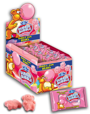 DUBBLE BUBBLE BEARS 4,5g ovocné žuvačky (balenie:150ks 1ks od 0,04eur)