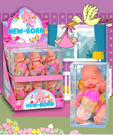 NEW BORN 10g hračka+cukríky (balenie:18ks 1ks=1,25eur)