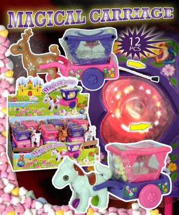 MAGIC CARIEAGE 10g hračka+cukríky (balenie:12ks 1ks=1,45eur)